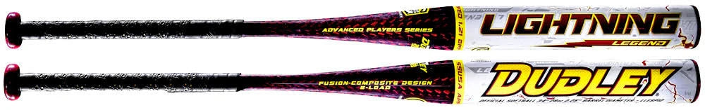 Dudley Lightning Legend LLESP12 34/27 Slowpitch Softball Bat, Fusion Composite, 12锟芥-锟斤拷 Barrel, End-Loaded, SSUSA Approved