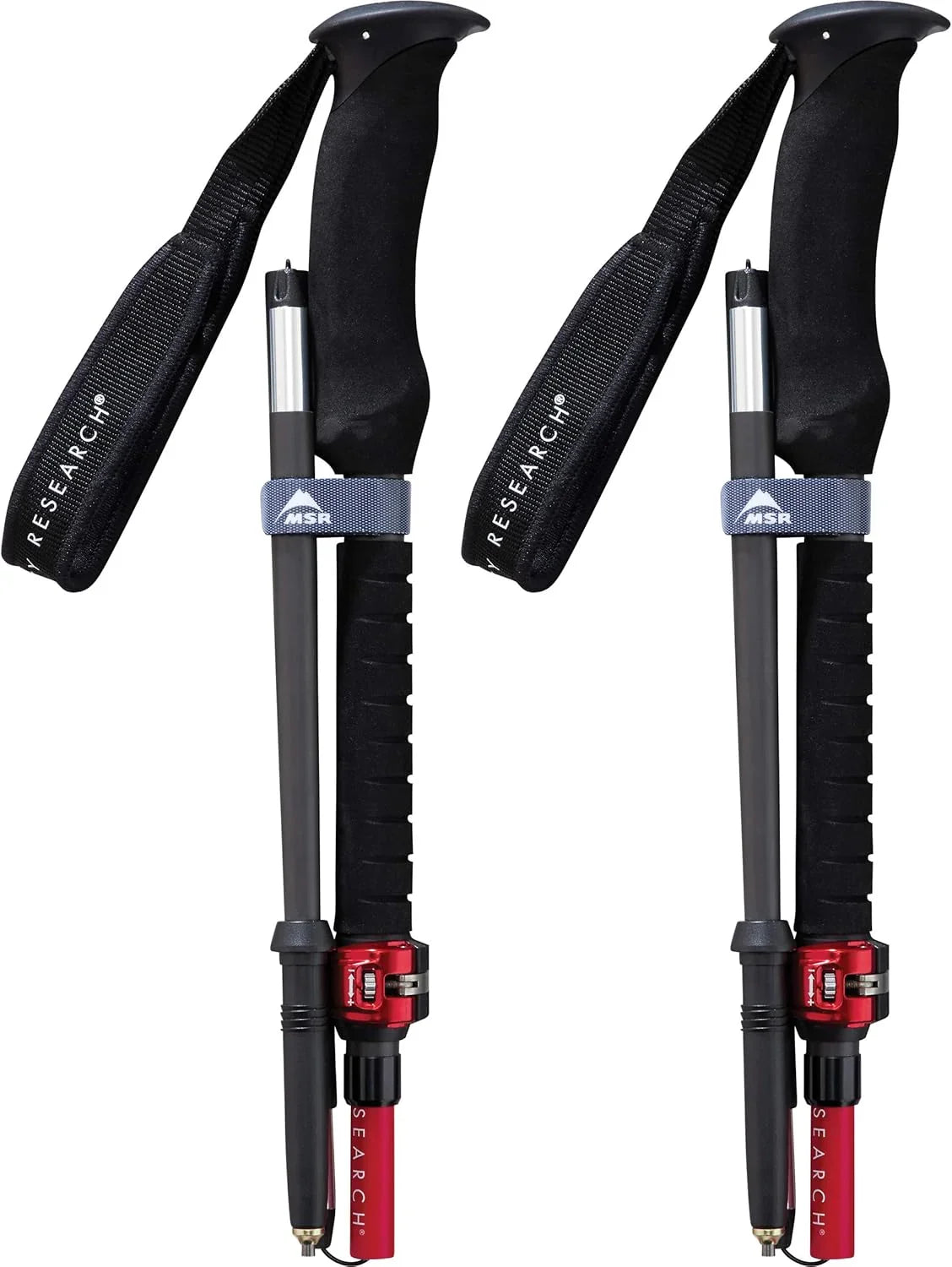 Stretchable and foldable carbon fiber hiking walking stick for mountain climbing