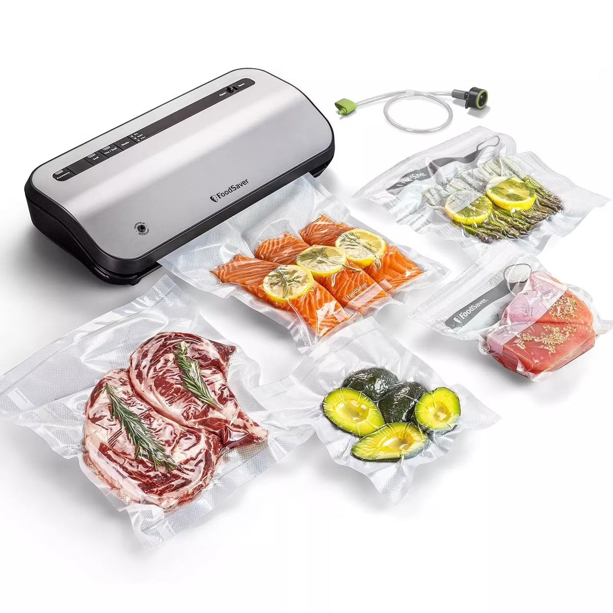 2195546 Preserve Vacuum Sealer, Special 14-Piece Starter Kit with Vacuum Seal Roll and Bags