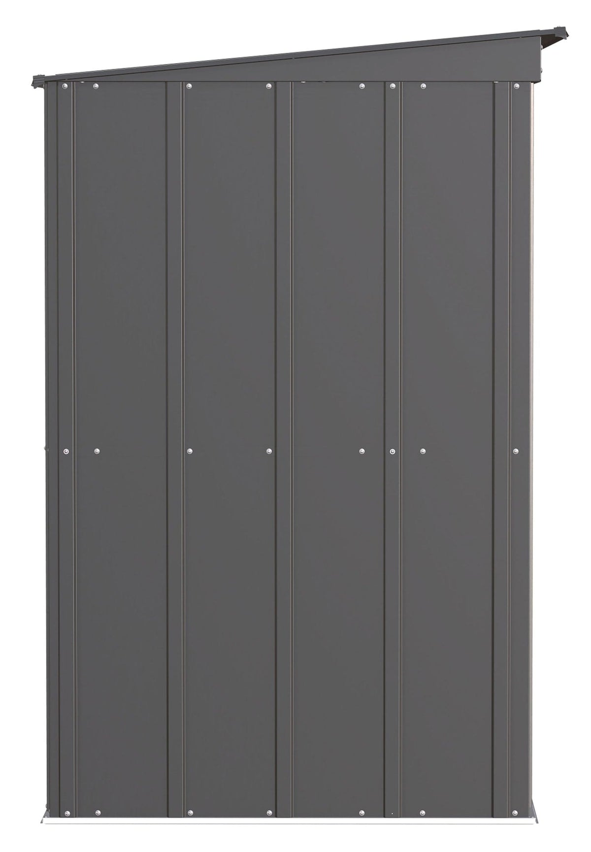 Arrow Classic Galvanized Steel Storage Shed, Charcoal, 6-ft x 4-ft