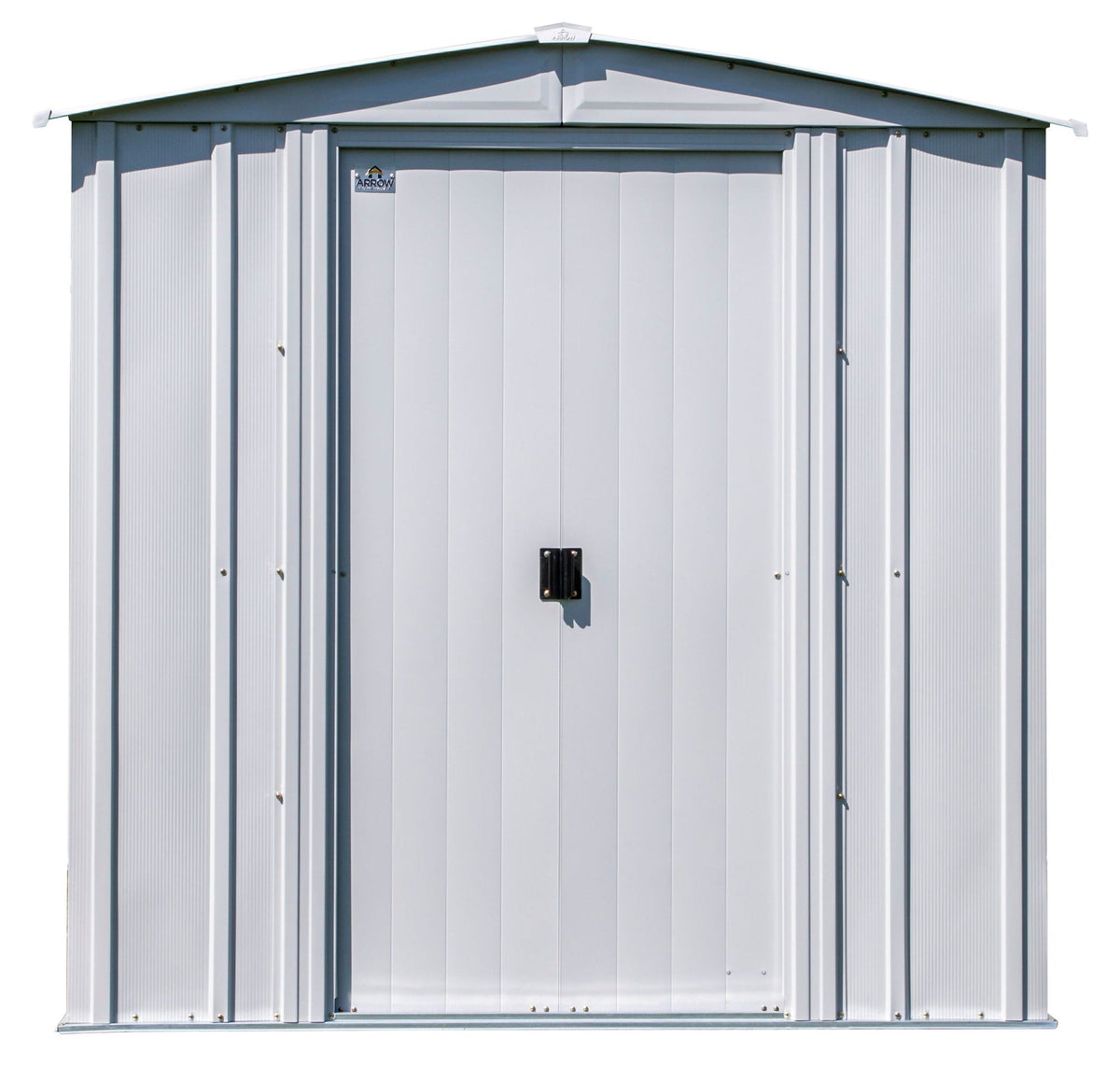 Arrow Classic Galvanized Steel Storage Shed, Flute Grey, 6-ft x 5-ft