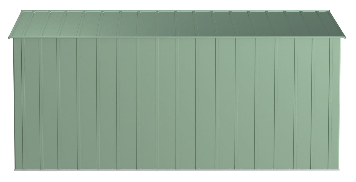 Arrow Classic Galvanized Steel Storage Shed, Sage Green, 10-ft x 14-ft