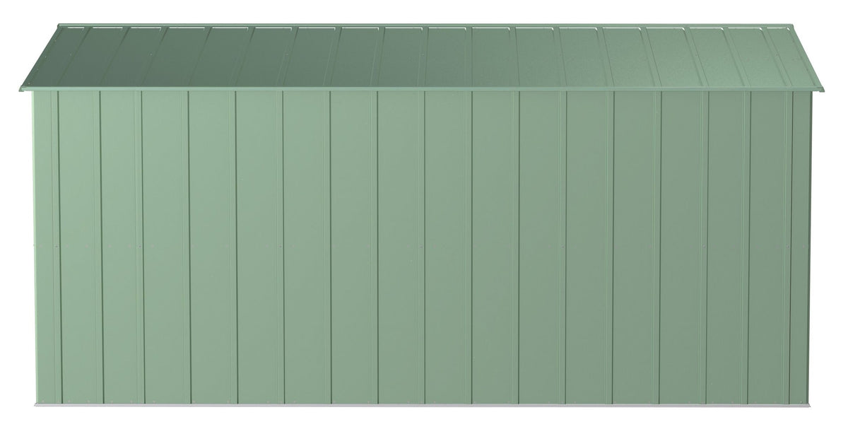 Arrow Classic Galvanized Steel Storage Shed, Sage Green, 10-ft x 14-ft