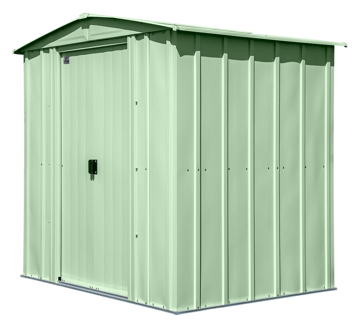 Arrow Classic Galvanized Steel Storage Shed, Sage Green, 6-ft x 5-ft