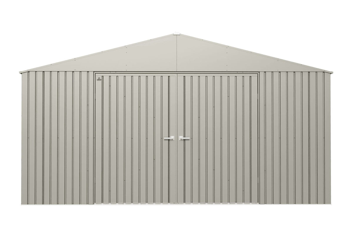 Arrow Elite 14x12-ft Cool Grey Weather-Resistant Steel Shed