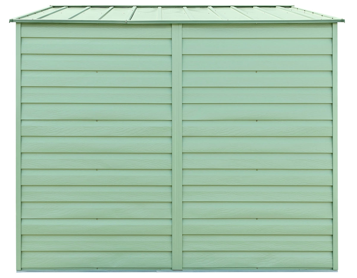 Arrow Select Galvanized Steel Storage Shed, Sage Green, 10-ft x 8-ft