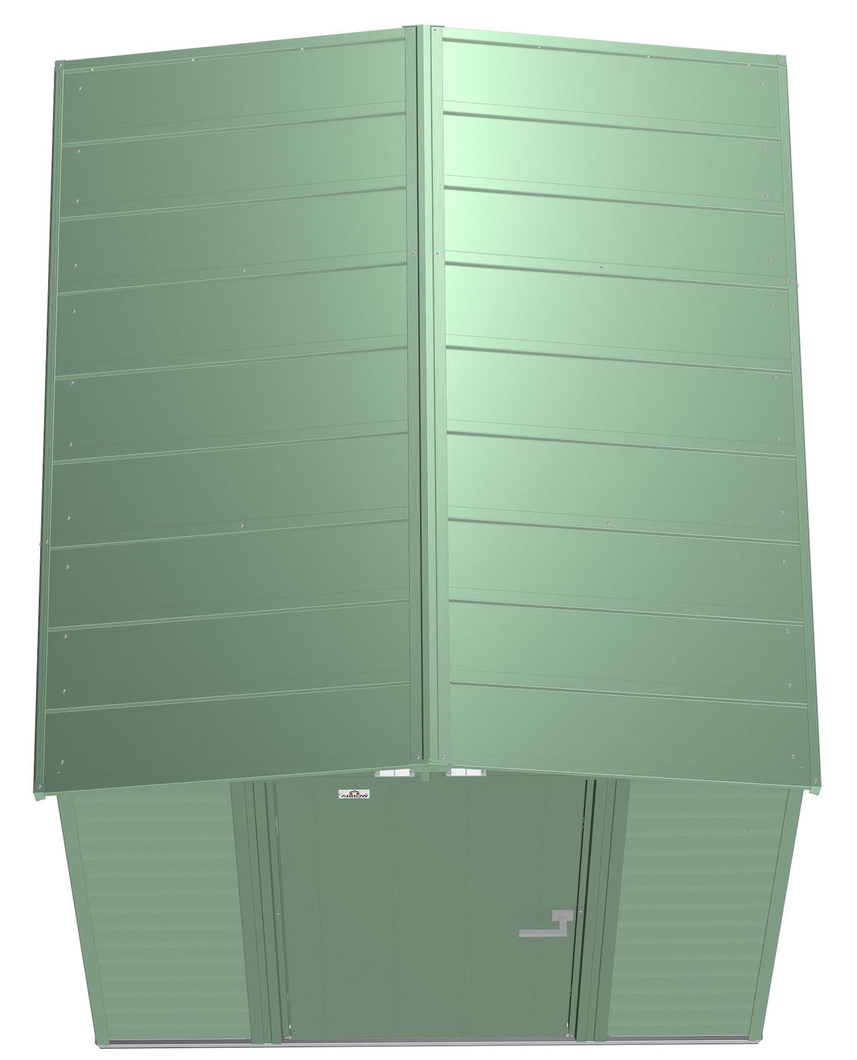 Arrow Select Galvanized Steel Storage Shed, Sage Green, 6-ft x 7-ft