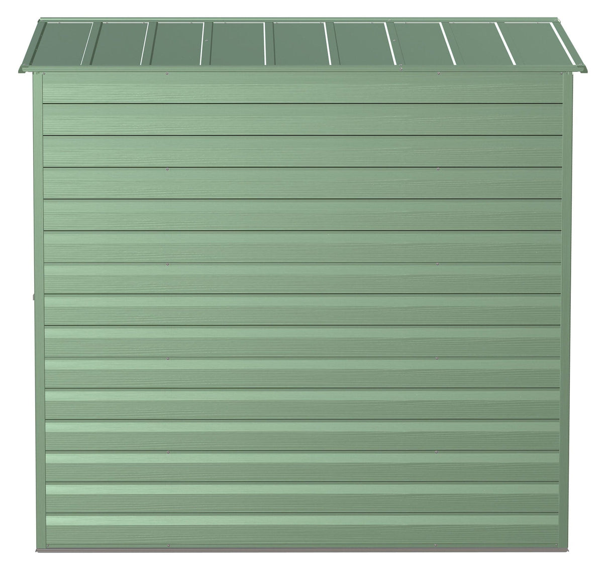 Arrow Select Galvanized Steel Storage Shed, Sage Green, 6-ft x 7-ft