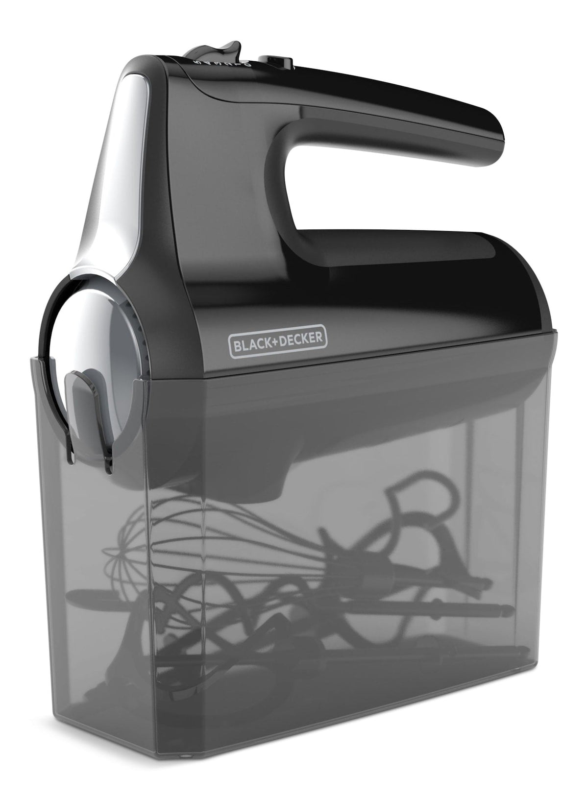 Helix Hand Mixer, Premium Performance 5 Speed Hand Mixer, Includes 5 Attachments and Case, Black