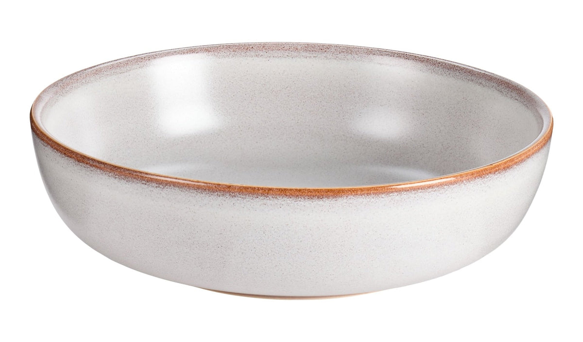 CANVAS Reactive Glaze Dinner Bowl, 1-pc, White with Reactive Glaze