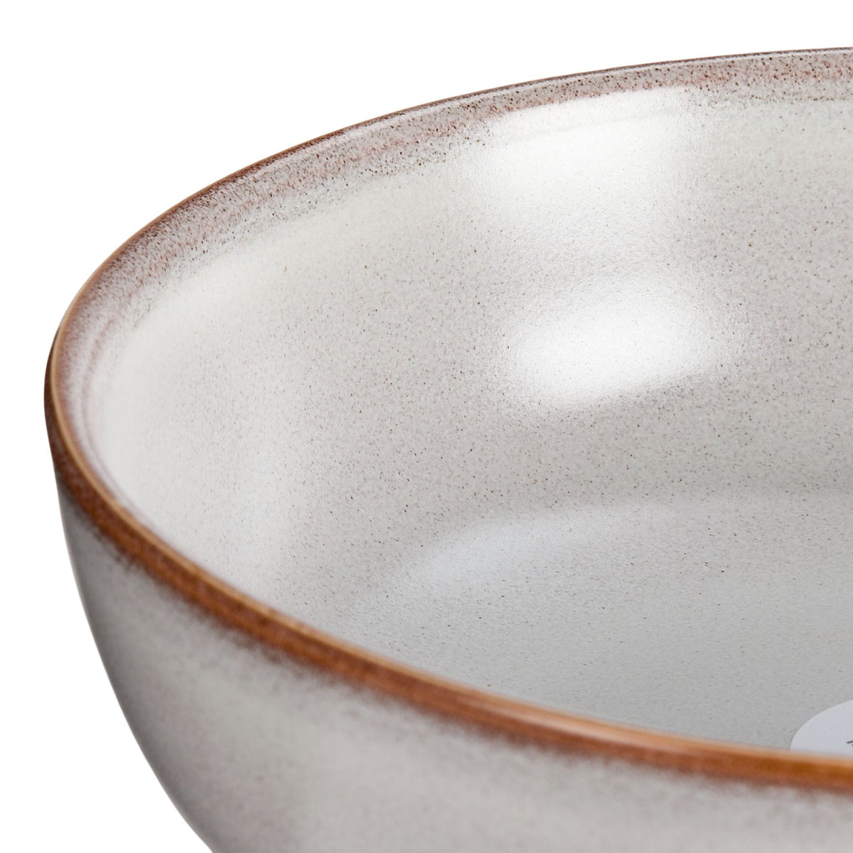 CANVAS Reactive Glaze Dinner Bowl, 1-pc, White with Reactive Glaze