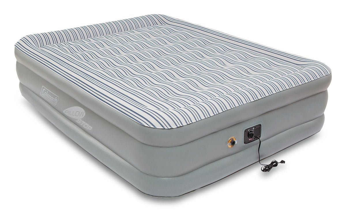 Queen SupportRest Elite Double-High Inflatable Air Mattress/Airbed with Built-In 120V Pump, Woods Outdoor Collapsible Folding Utility...