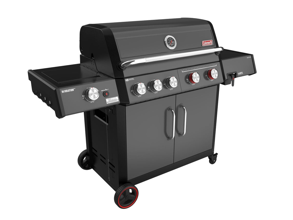 Revolution II 5-Burner Grill and Griddle Combo LP Gas BBQ