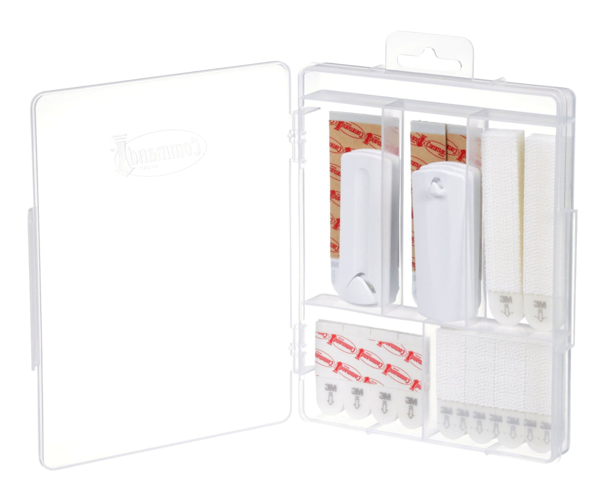 Command Picture Hanging Kit with Adhesive Strips, White, 50 Strips/Pack