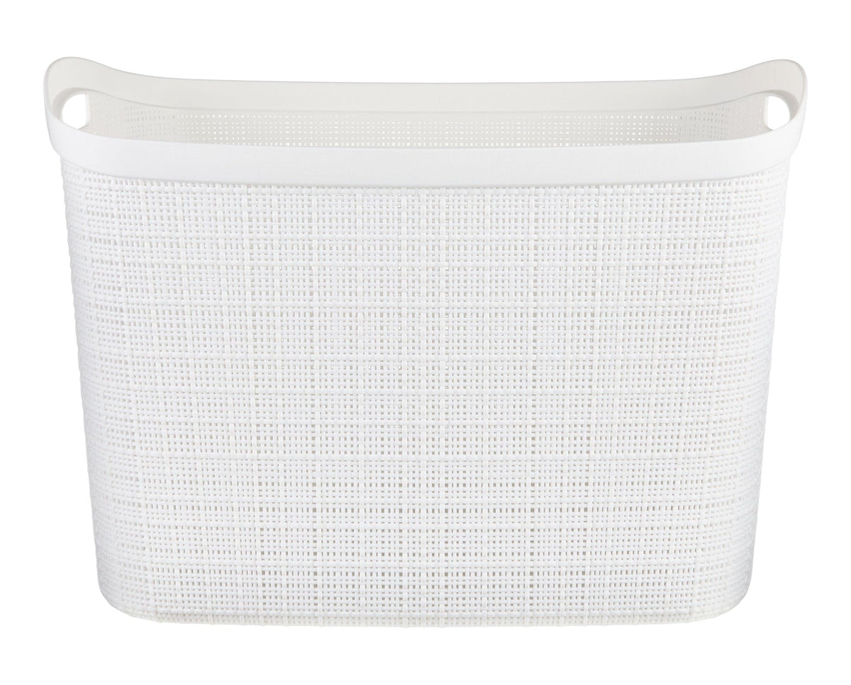 Extra Large Jute Weave Storage Basket, White