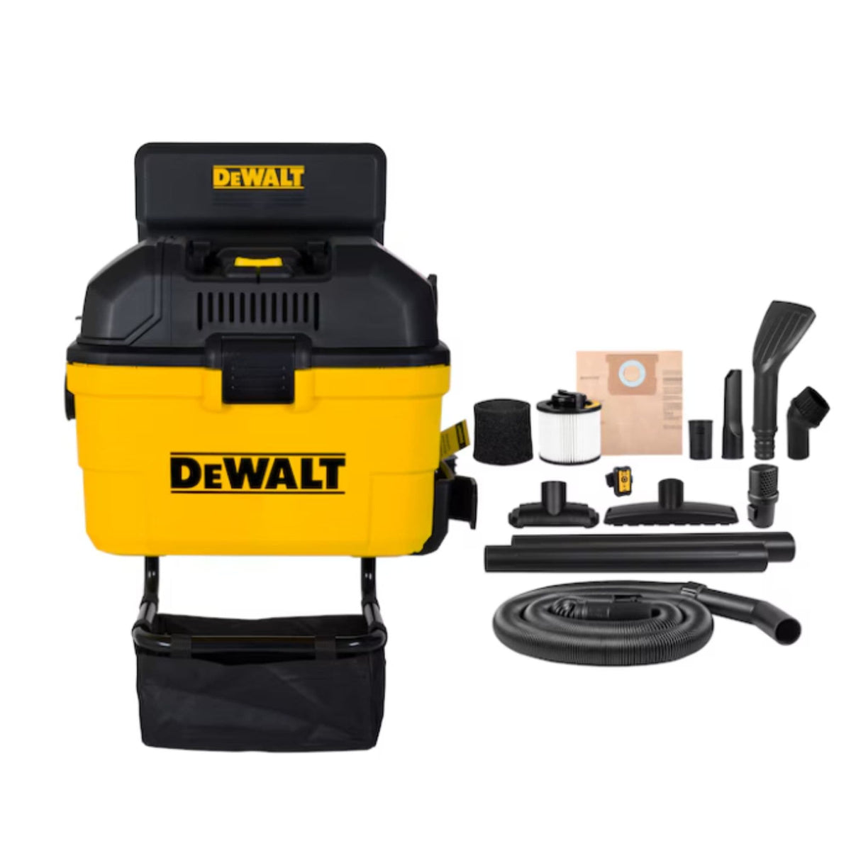 DXV06G Wall-Mount Wet/Dry Vacuum with 5 Peak Horsepower Motor, 23-L