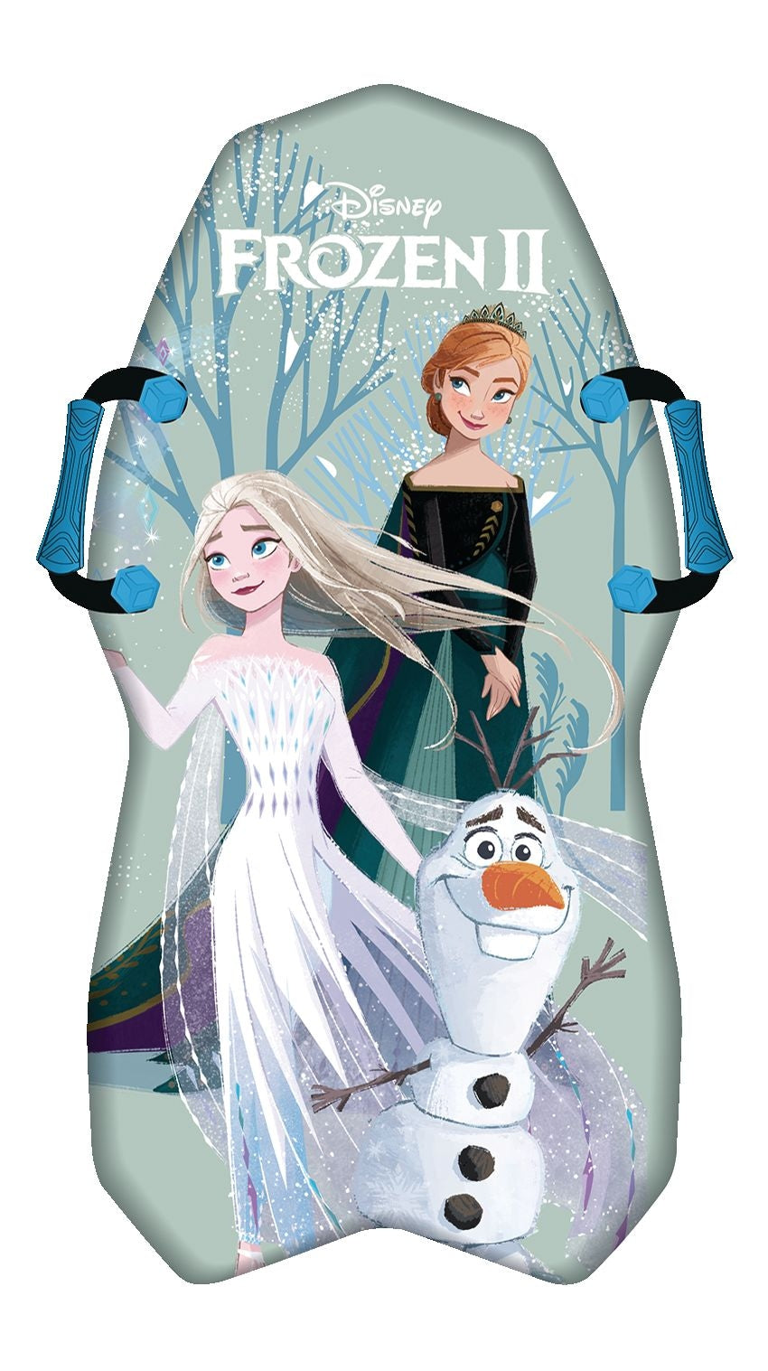 Frozen 2 Kids' 1-Person Lightweight Foam Winter Snow Sled/Toboggan with Handles