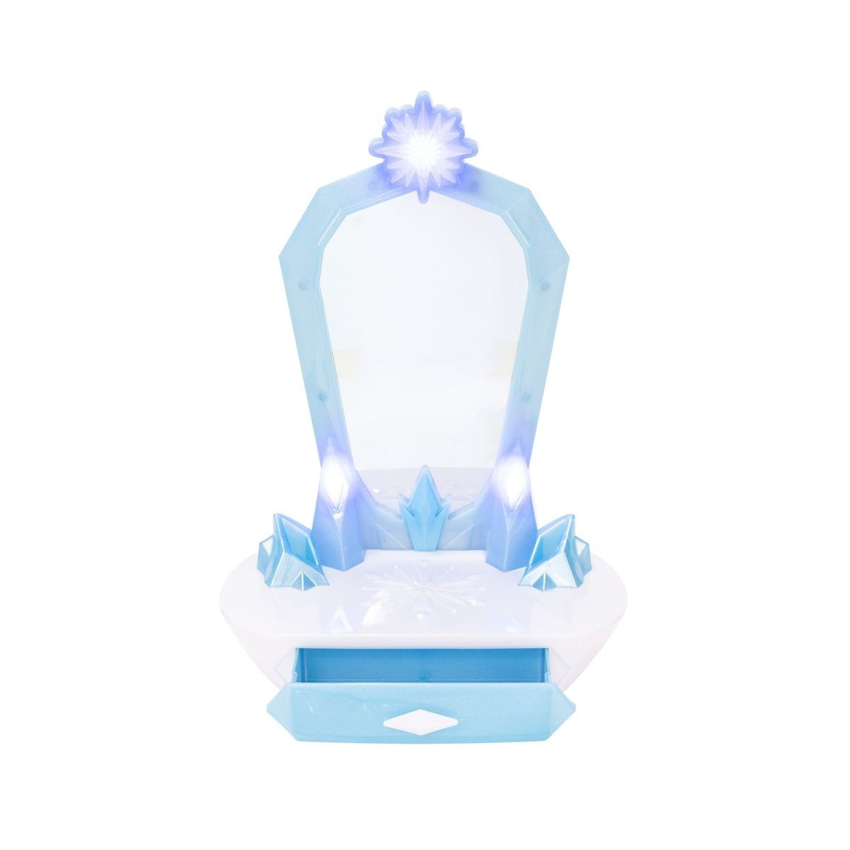 Frozen Elsa's Icy Magic Vanity Tabletop Playset with Sounds & Hair Accessories, Kids Ages 3+