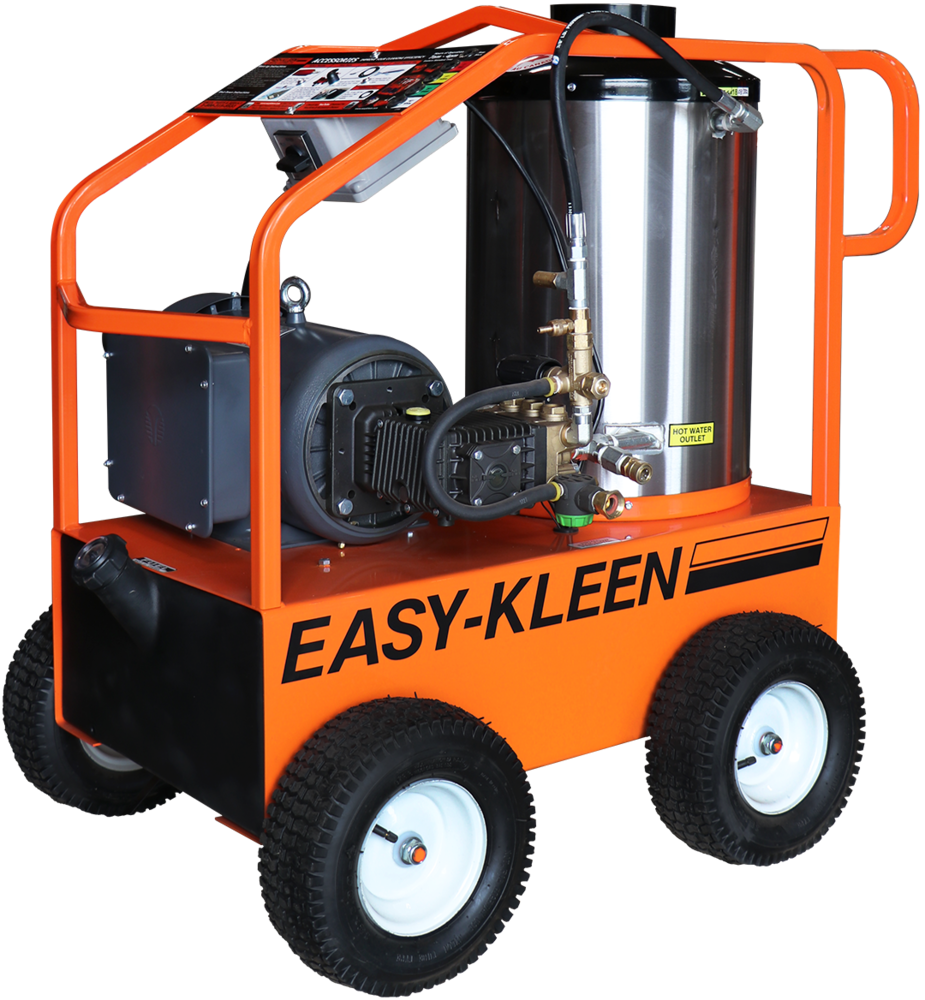 Commercial 3000 PSI 3.5 GPM Hot Water Wheeled Electric Pressure Washer