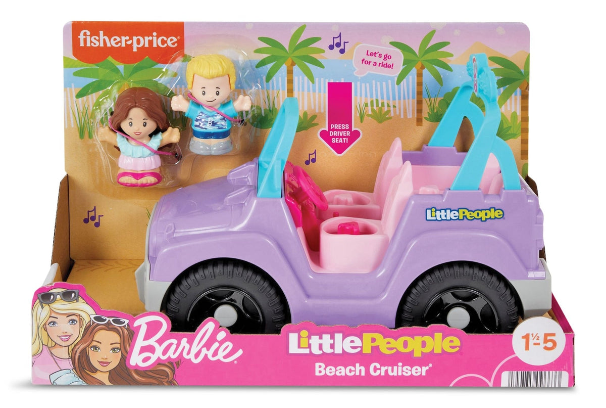 Little People Beach Cruiser & Figures Set for Kids, 3-Pc, Ages 18 m - 5 yrs