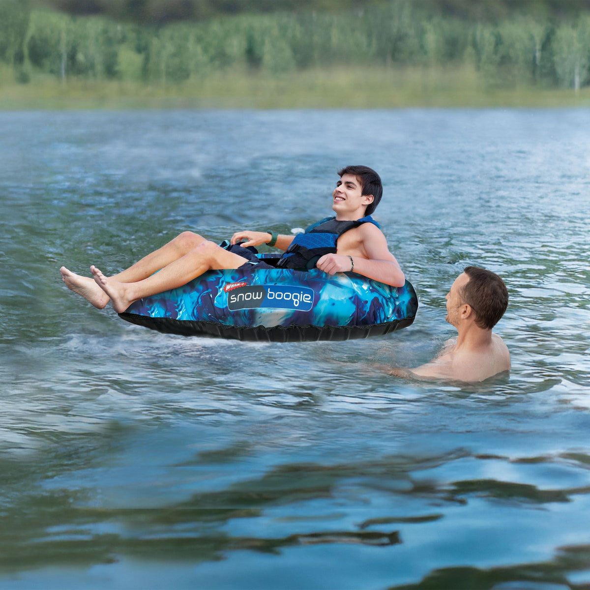 Fluid Dual Inflatable Snow Tube for Winter and Summer