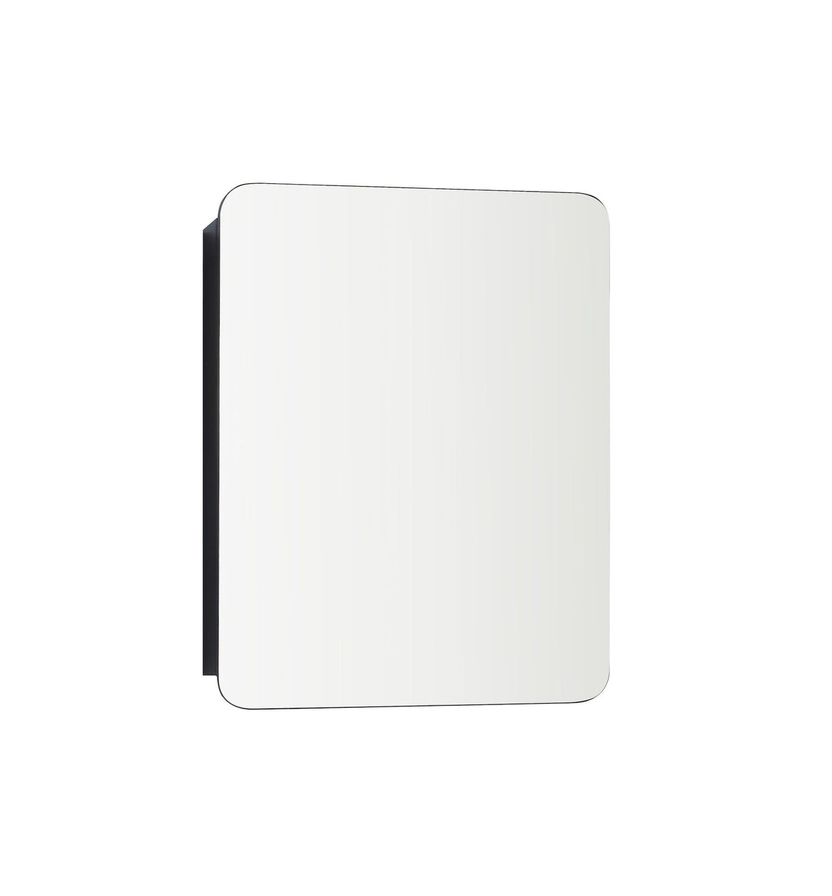 Framed Medicine Cabinet, Black, 20-in x 26-in