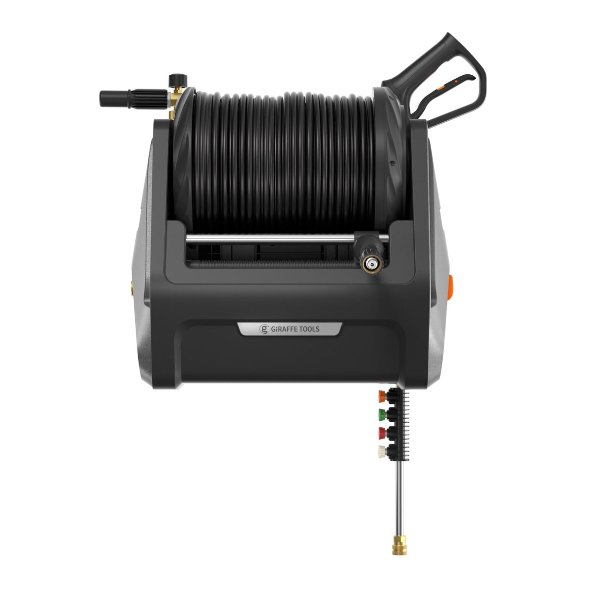 Grandfalls G30 Wall Mounted 2100 PSI 2.2 GPM Brushless Retractable Electric Pressure Washer with 100-ft Hard Hose