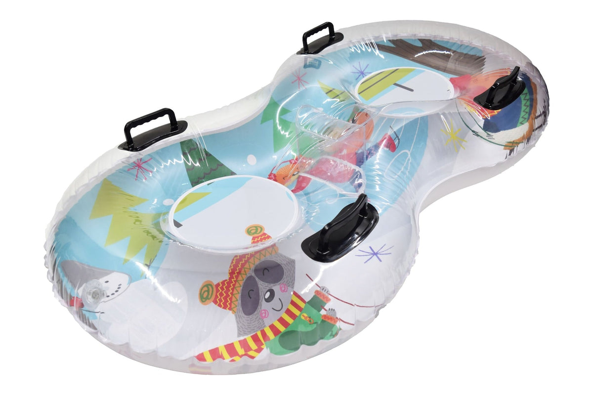 2-Person Duo Inflatable Winter Snow Tube