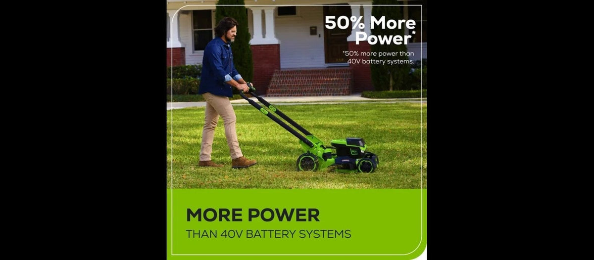 22-in 60V Self-Propelled Mower with 1 x 8.0Ah Battery and 6A Charger
