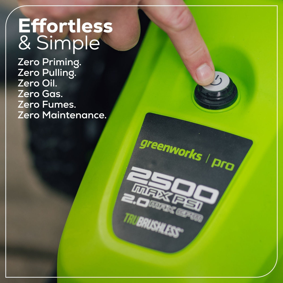 2500PSI 2.0GPM Electric Pressure Washer