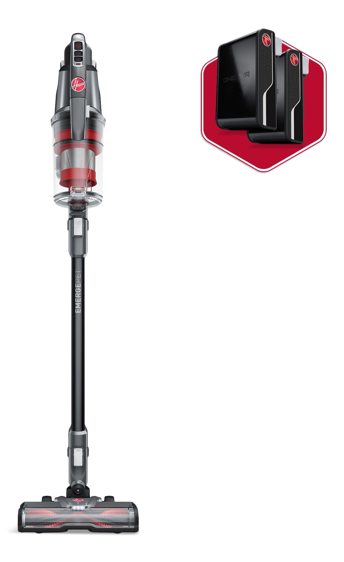 Hoover ONEPWR Emerge Pet Cordless Stick Vacuum Kit with 2 Batteries