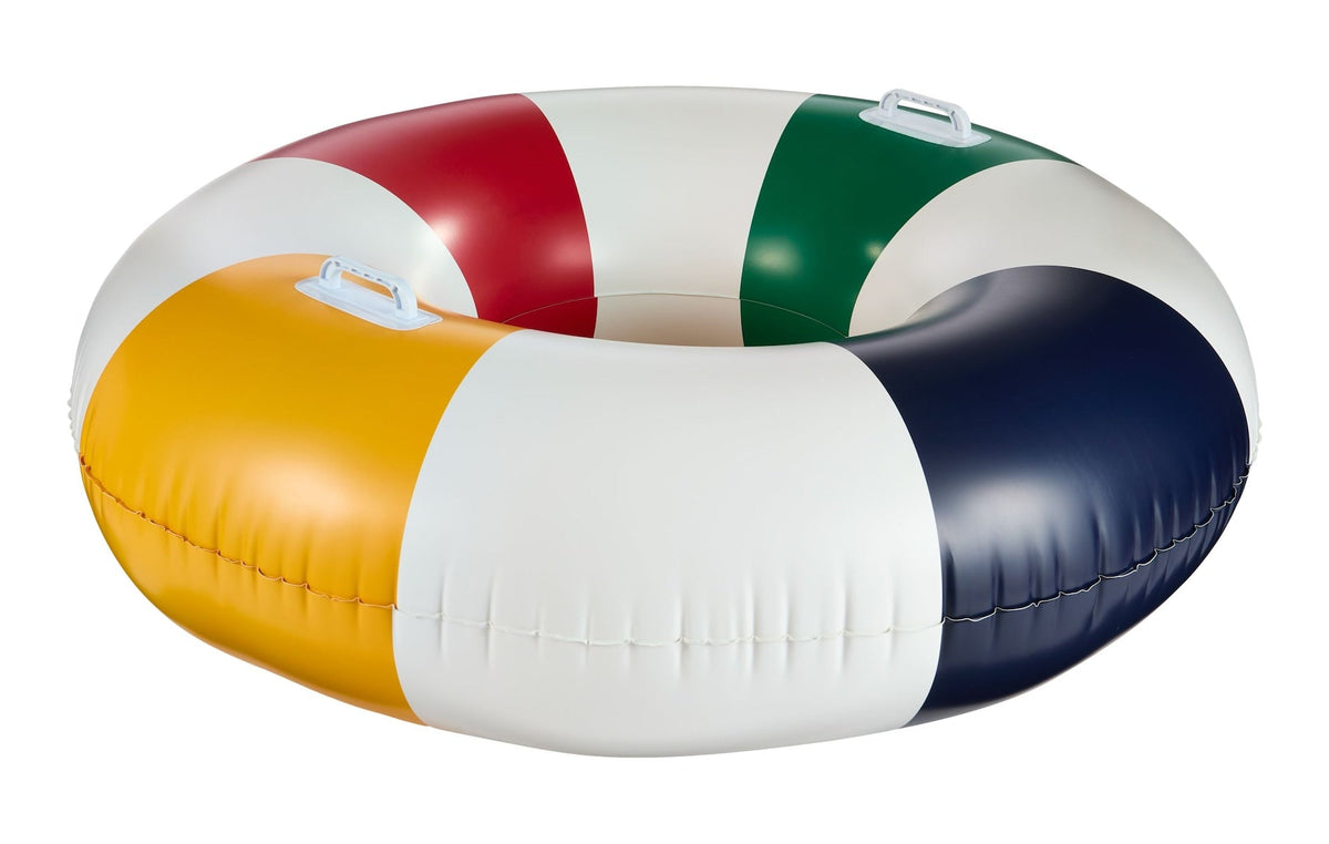 Stripes Pool Float with Handles, Multi-Coloured, 42-in