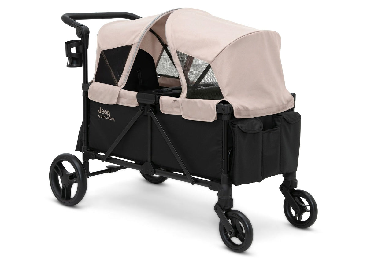 Evolve Stroller Wagon by Delta Children, Black/Tan