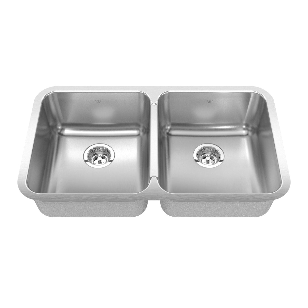 Undermount Double Bowl Kitchen Sink, 30.88-in x 17.75-in x 8-in, Stainless Steel