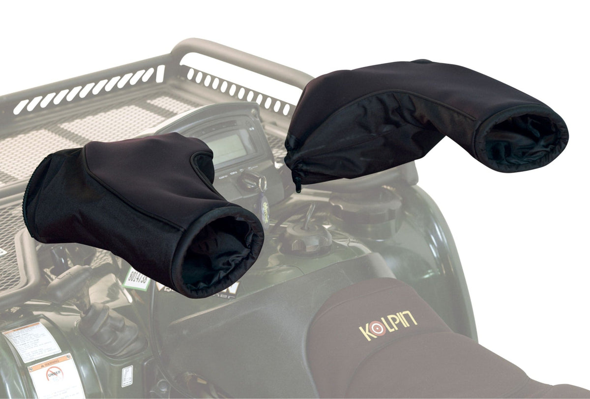 Geartector Cold Weather ATV Handlebar Mitts, Black