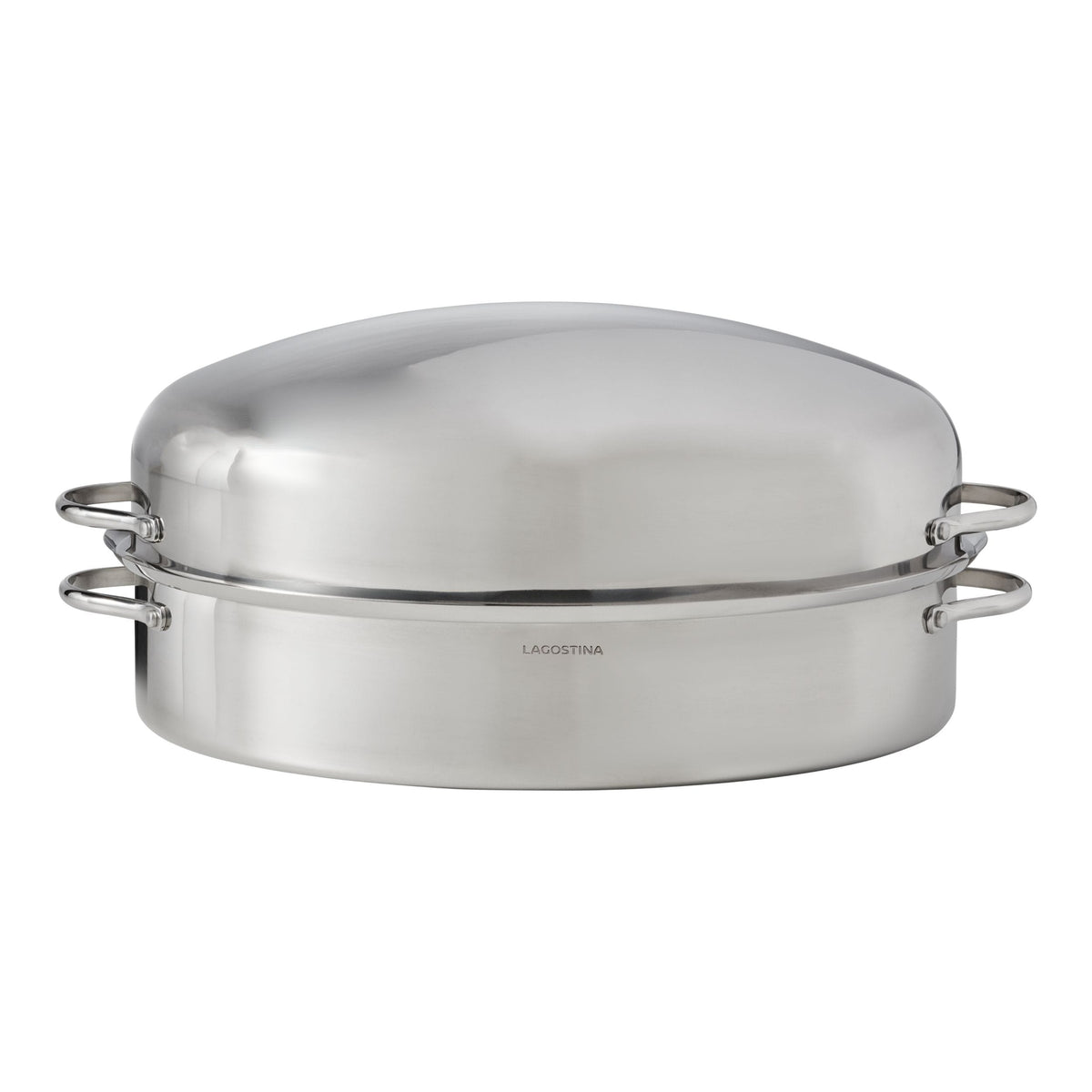 18/10 Stainless Steel Roaster with Removable Rack, 43 x 33cm