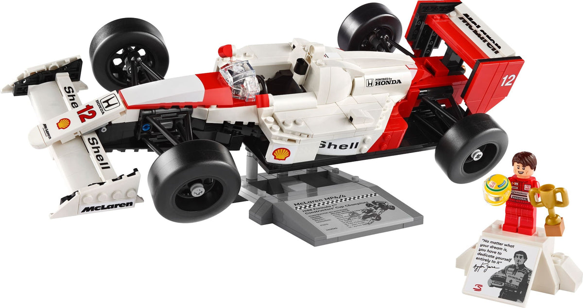 Icons MP4/4 & Ayrton Senna Race Car- 10330, 693-pcs, Ages 18+