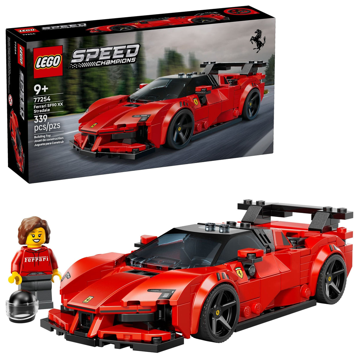 Speed Champions SF90 XX Stradale Sports Car - 77254, 339-pcs, Ages 9+