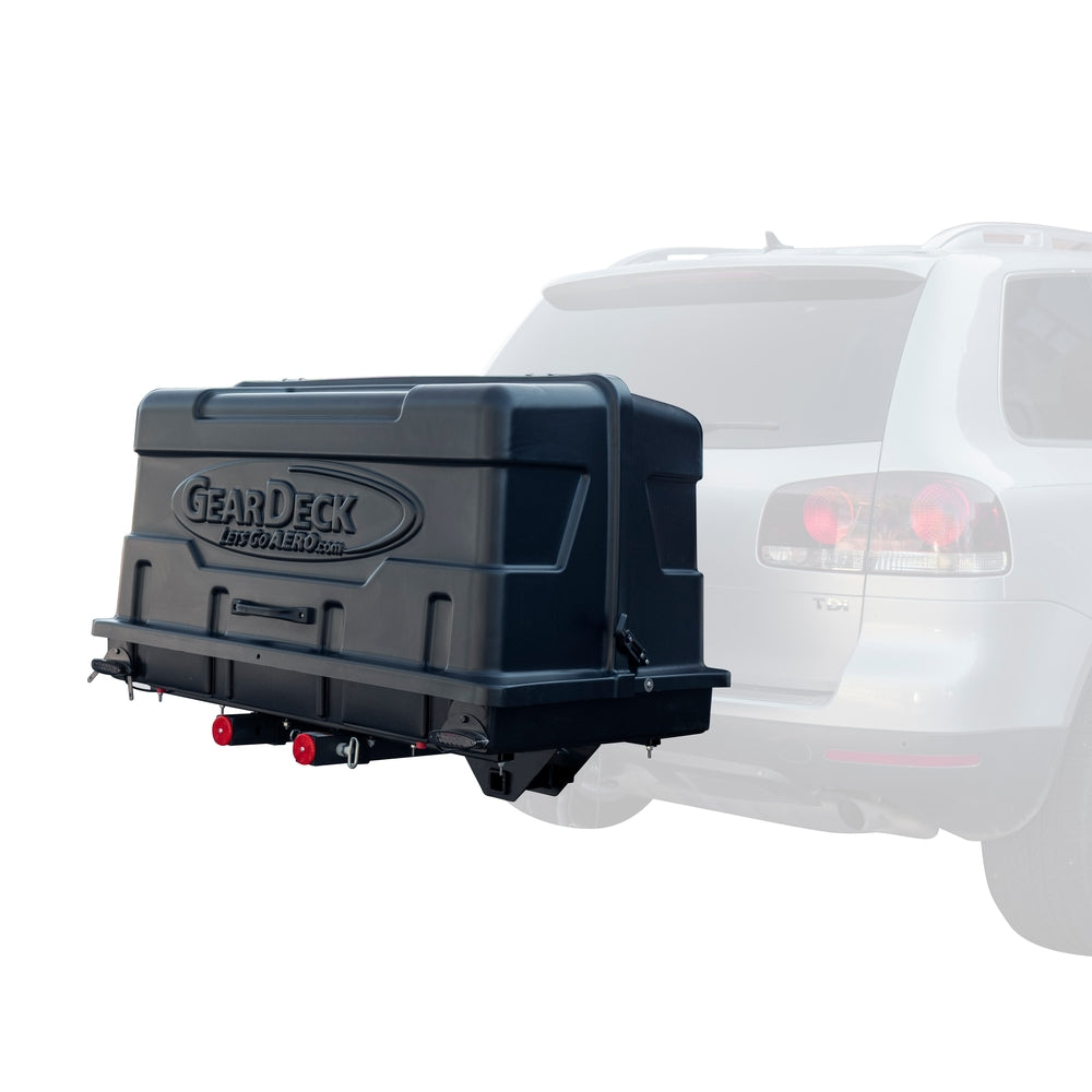 GearDeck Slideout Cargo Carrier with LED, Black, 17-cu.ft