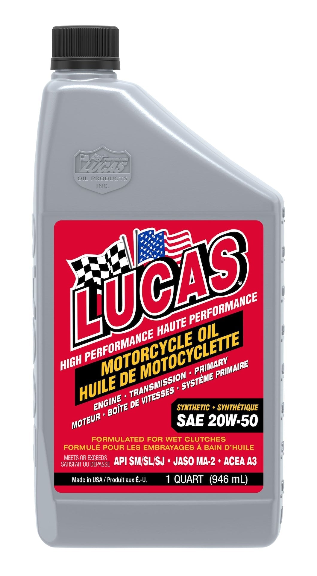High Performance Synthetic Motorcycle Oil SAE, 946-mL