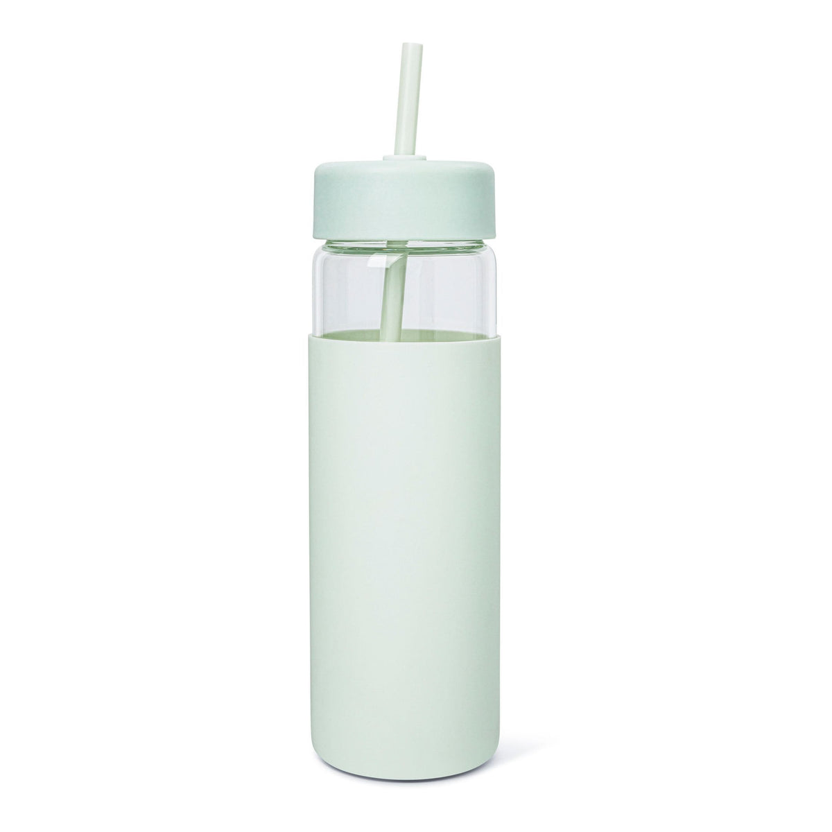 Manna Swing Glass Tumbler with Straw, 24-oz, Assorted Colours