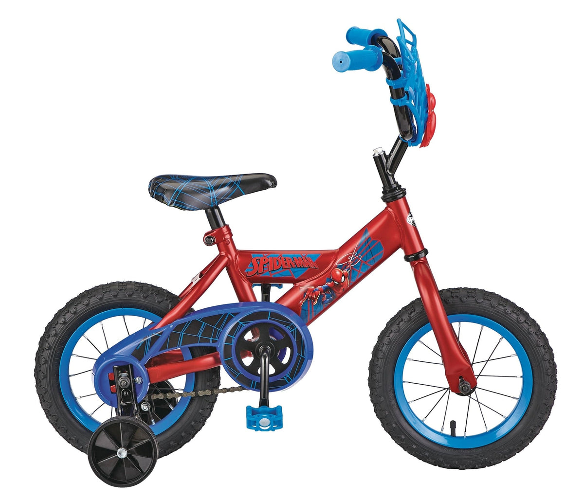 Marvel Kids' Bike 12-in Wheel, Red/Blue