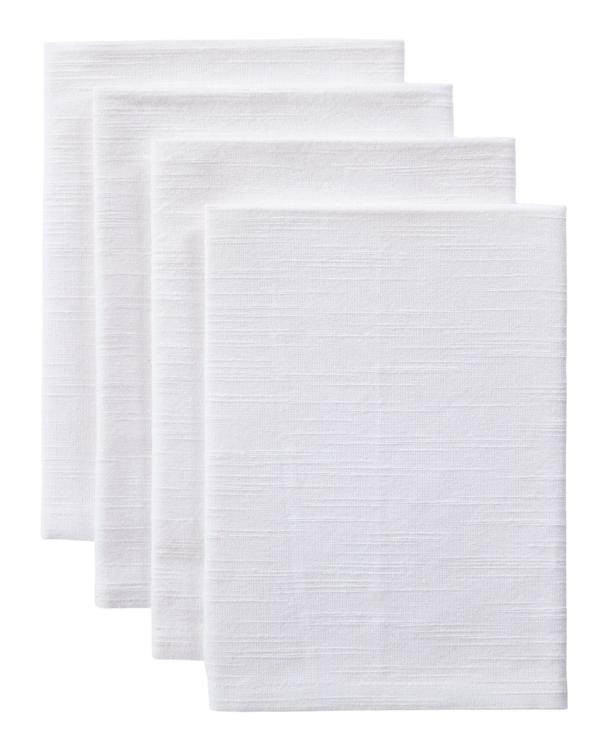 Essential Cotton Dining Napkins, White, 17-in, 4-pk