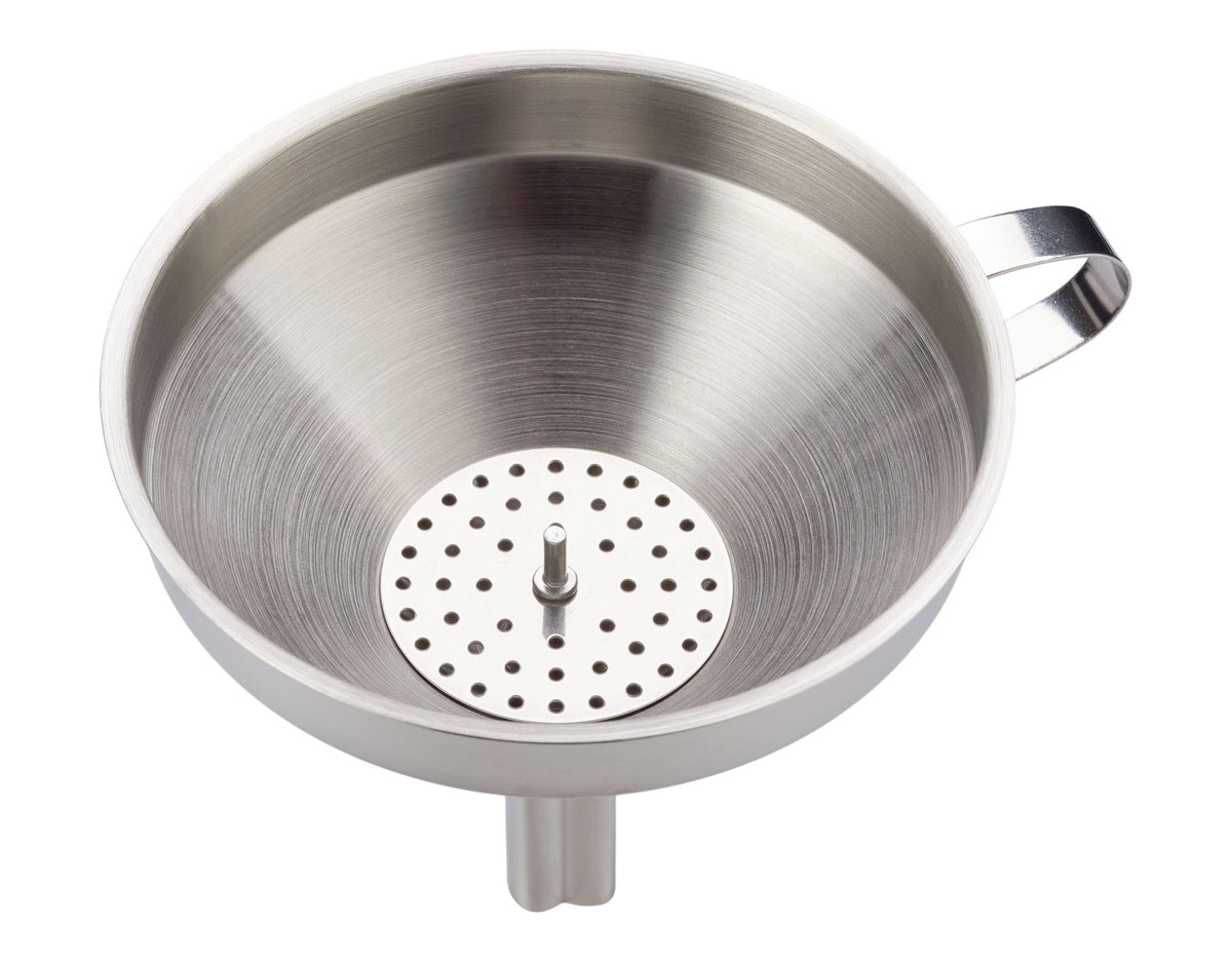Stainless Steel Funnel with Removable Strainer