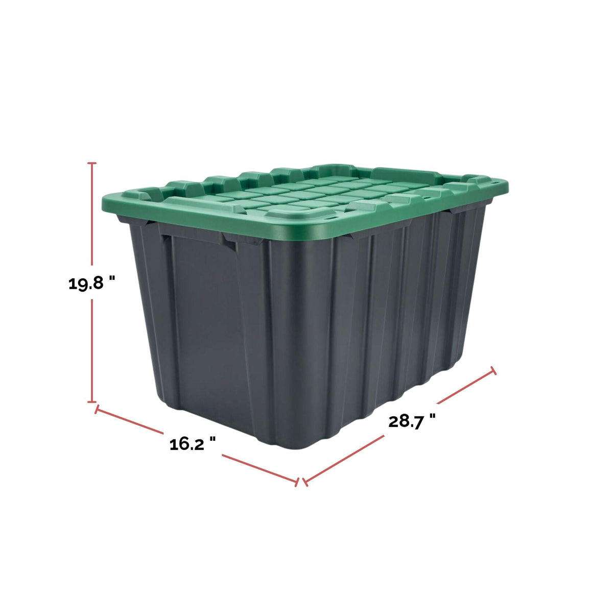 102-L Heavy-Duty Green/Black Tote