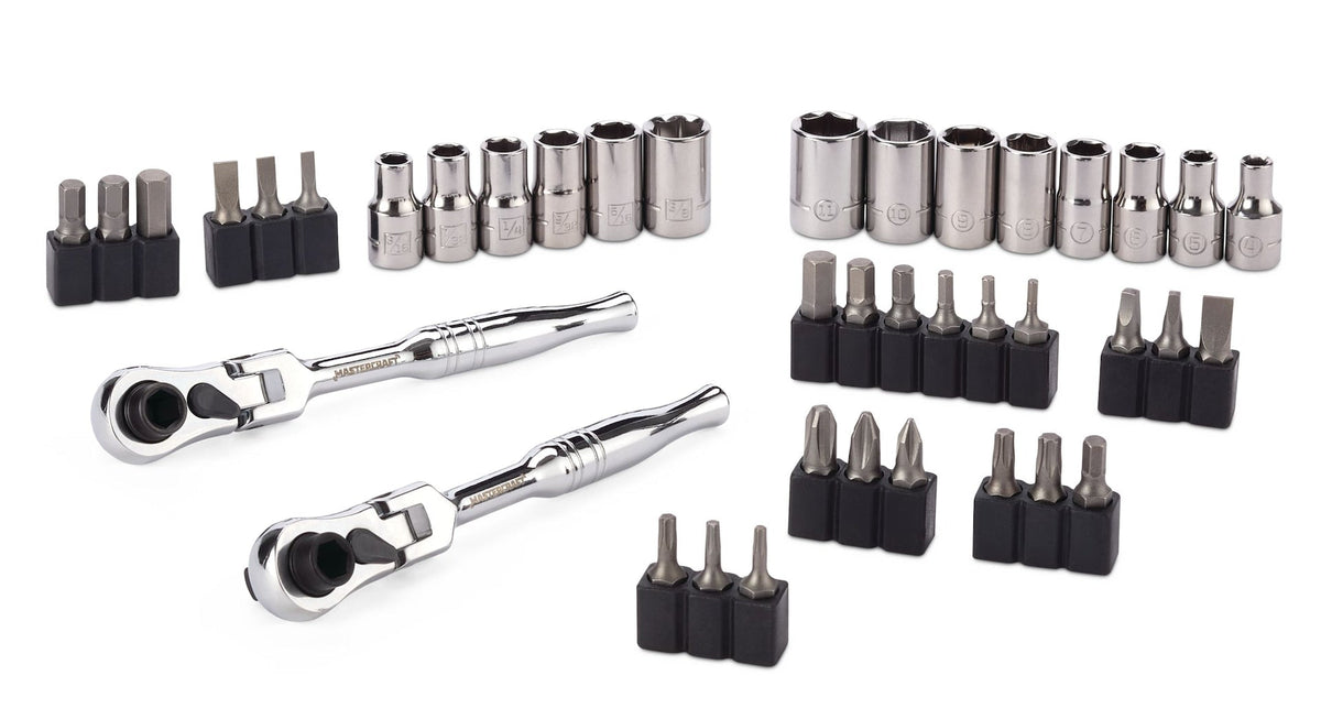 39 Piece 1/4" Micro Ratchet/Driver Set