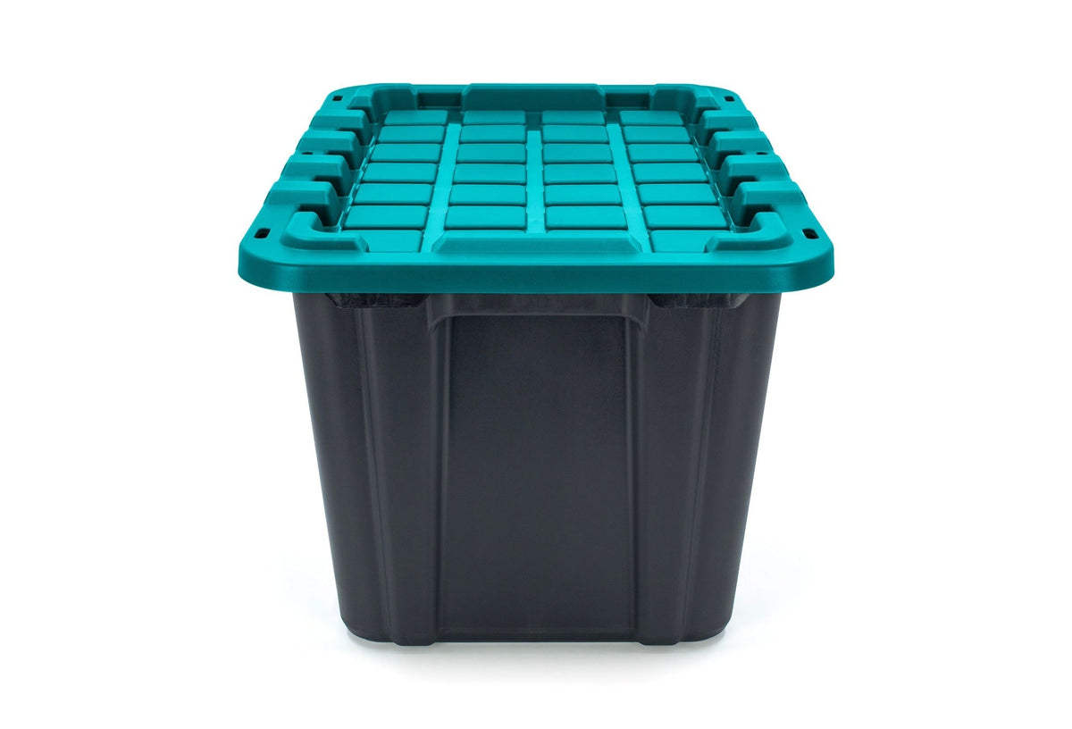Heavy-Duty Storage Tote, 102-L, Teal