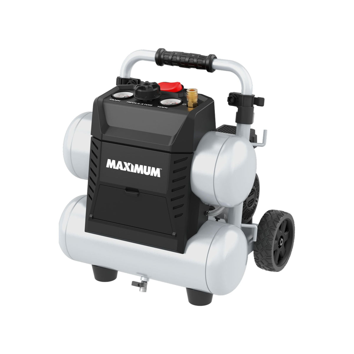 MAXIMUM 4.5-Gallon Quiet Air Compressor, 150 PSI, 1.3 HP