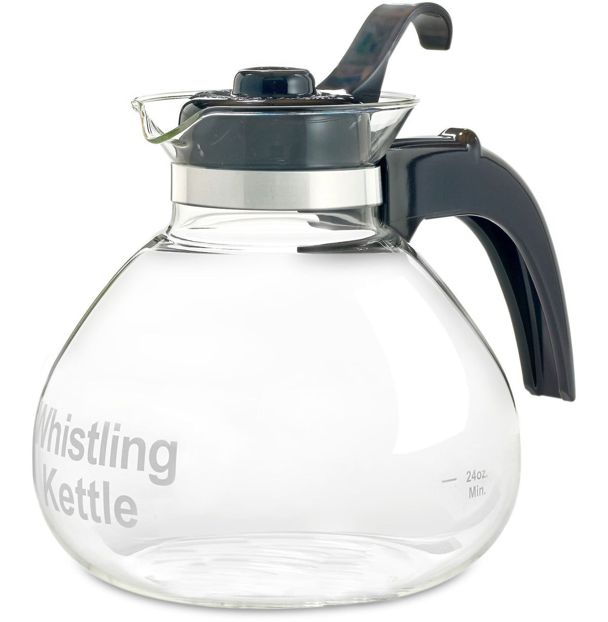 1.4L Glass Whistling Stovetop Kettle, Dishwasher Safe