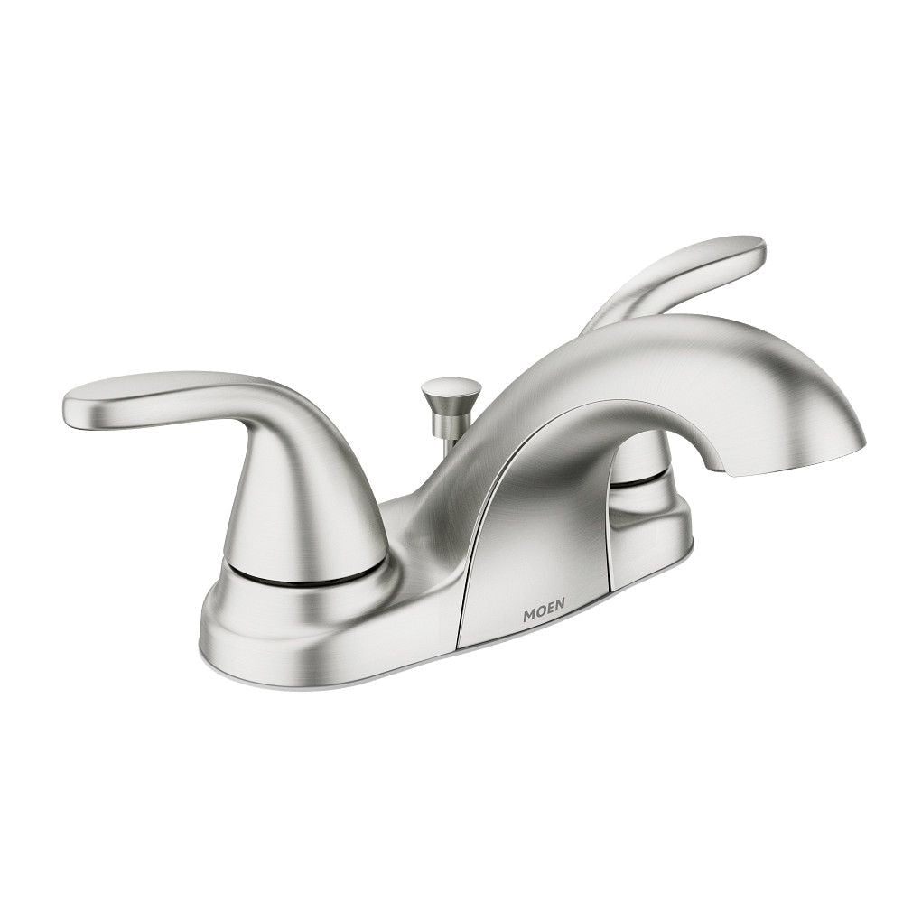 Adler Double Handle Bathroom Faucet, Spot-resistant Brushed Nickel